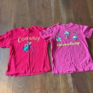 Corduroy + Curious George Kids Graphic T-Shirts Bundle | Size 4 / 4–5